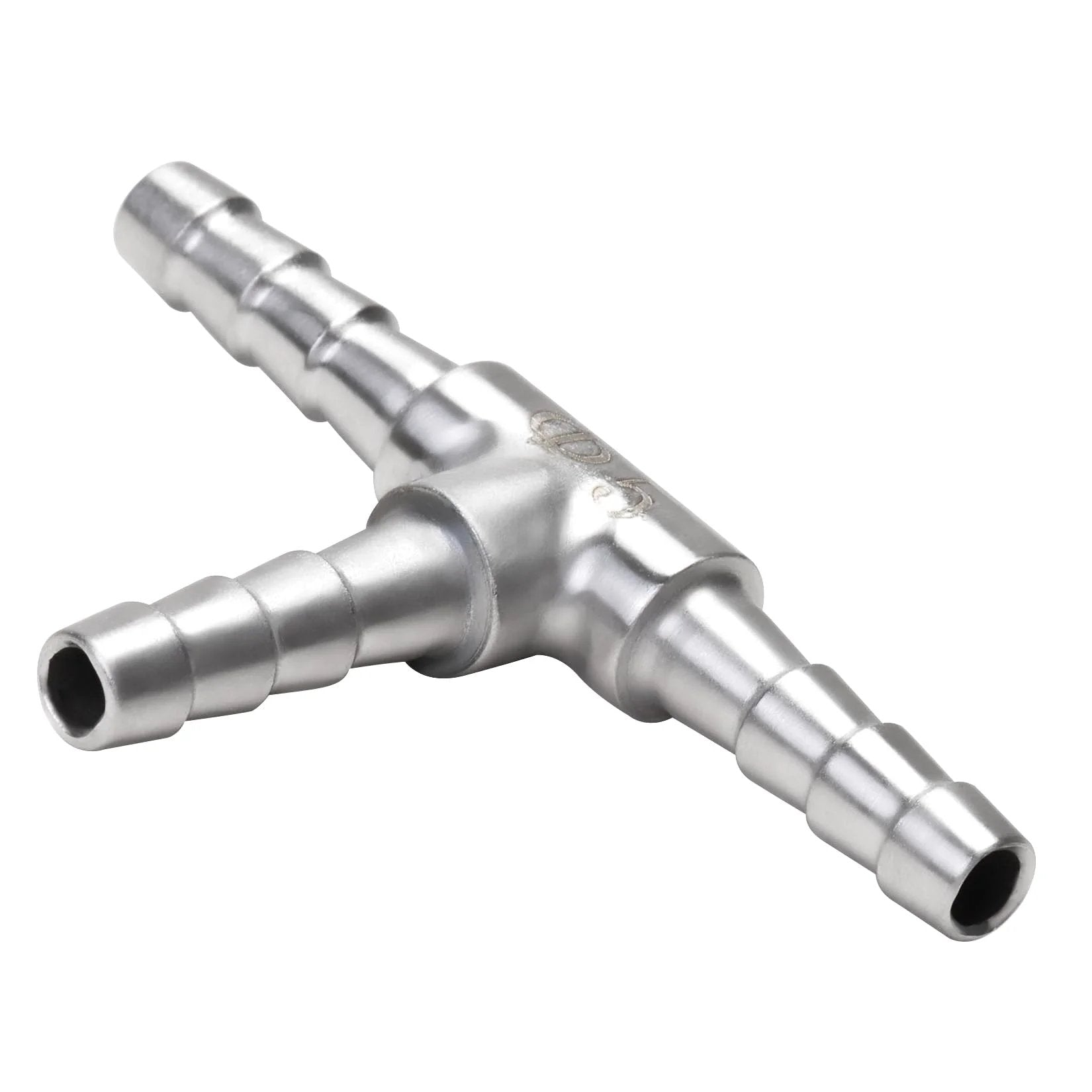 Stainless Steel Three Way Hose Barb Tee Fitting Three Sixteen Inch Barbs For Flexible Hoses Two Pack Home Brew For DIY Setups Union Connector 304
