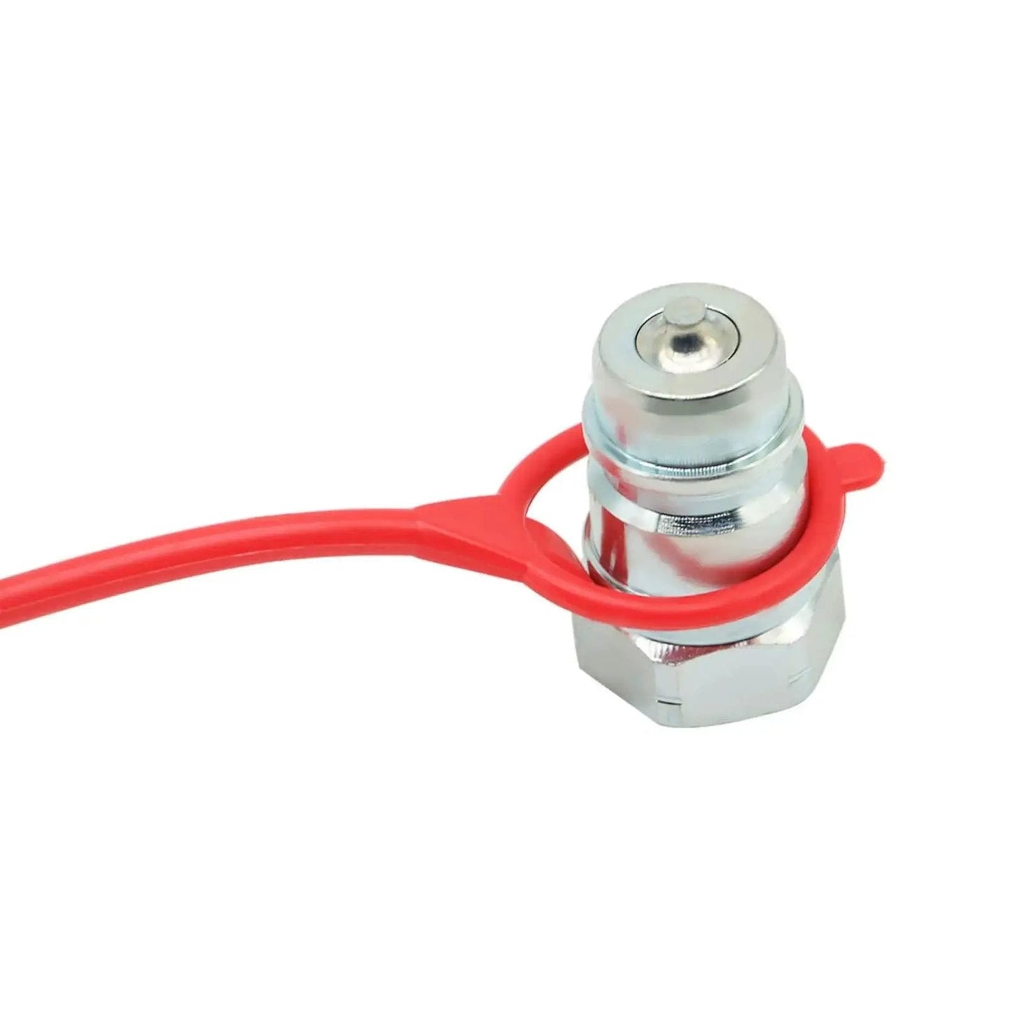 Four Pack One Half Inch Ag Hydraulic Quick Connect Couplers With Matching Caps For Half Inch Ag Thread ISO 5675 Body Rated To 3600 PSI
