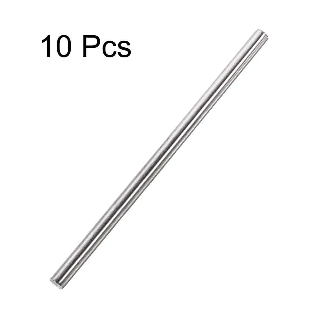 10 pieces of 8mm By 300mm Solid Stainless Steel Round Rod 304 Stainless Steel Grade Bar Stock for DIY Crafts and Lathe Projects
