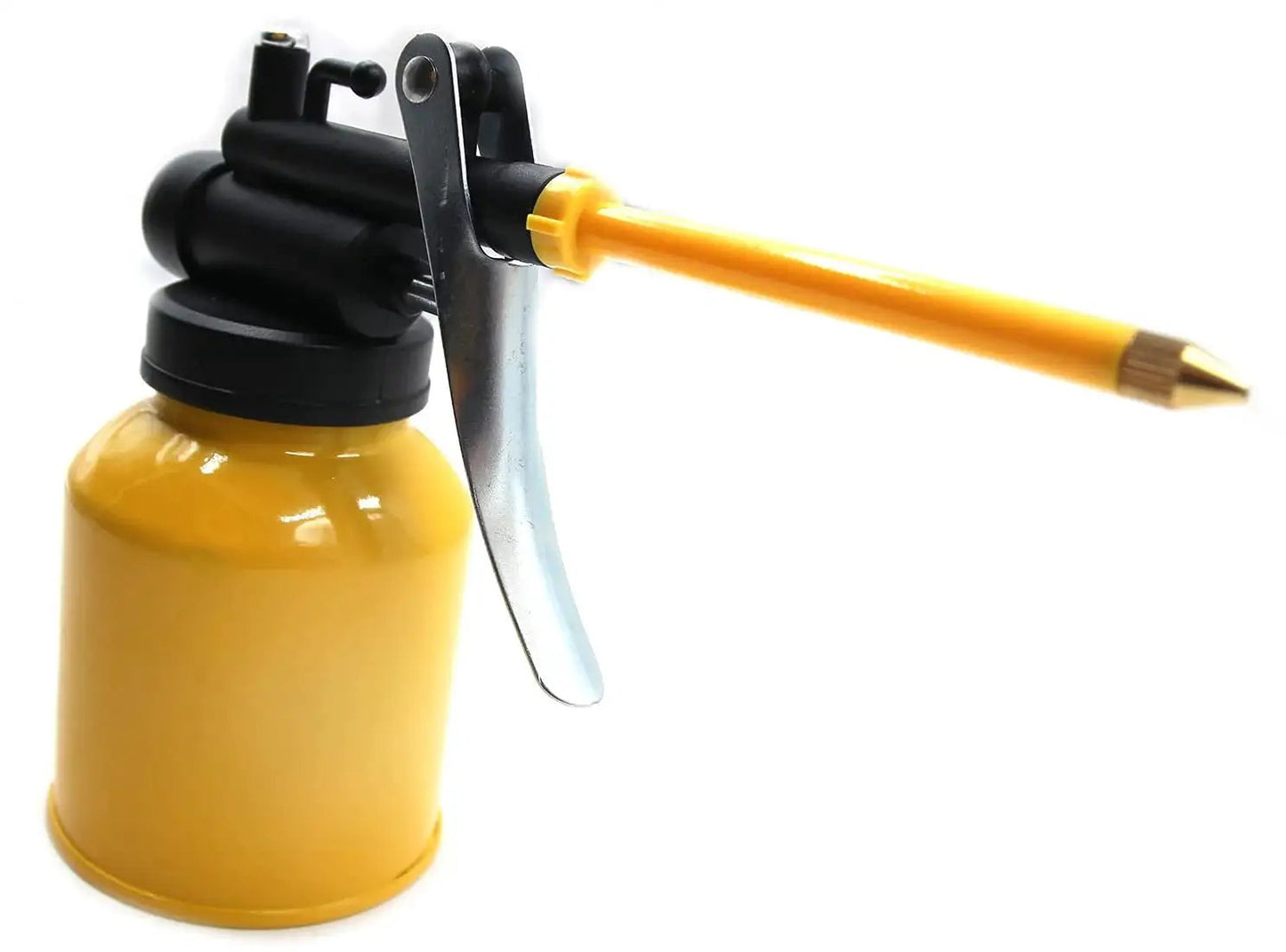 Pro Grade Metal High Pressure Oil Spray Gun With Long Nozzle 250ml Refillable Oiler Bottle for mechanical jobs and lubrication