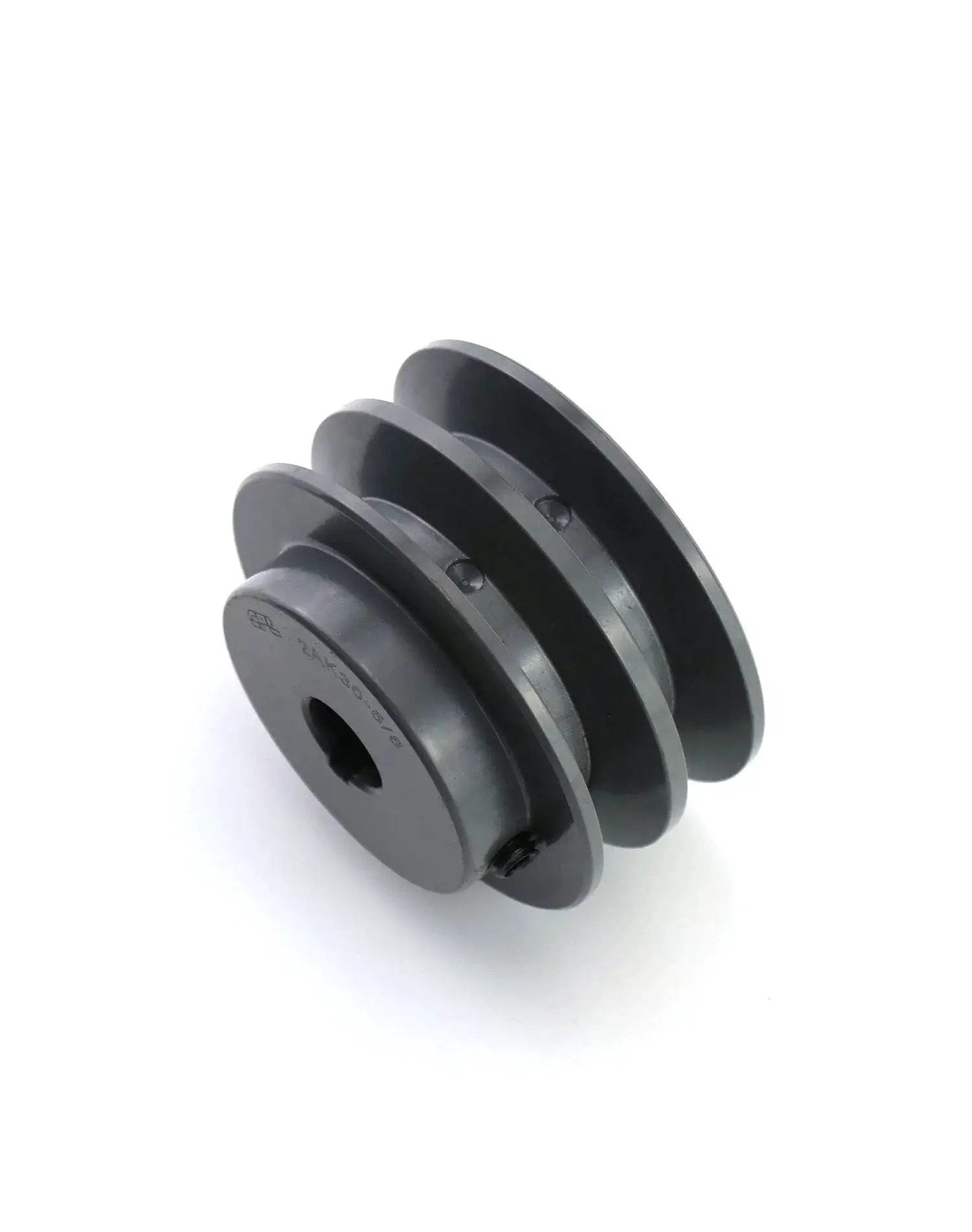 Durable Cast Iron Double Groove V Belt Pulley 3.05 Inch OD With Five Eighth Inch Fixed Bore AK Fixed Bore For A 3L And 4L Belts