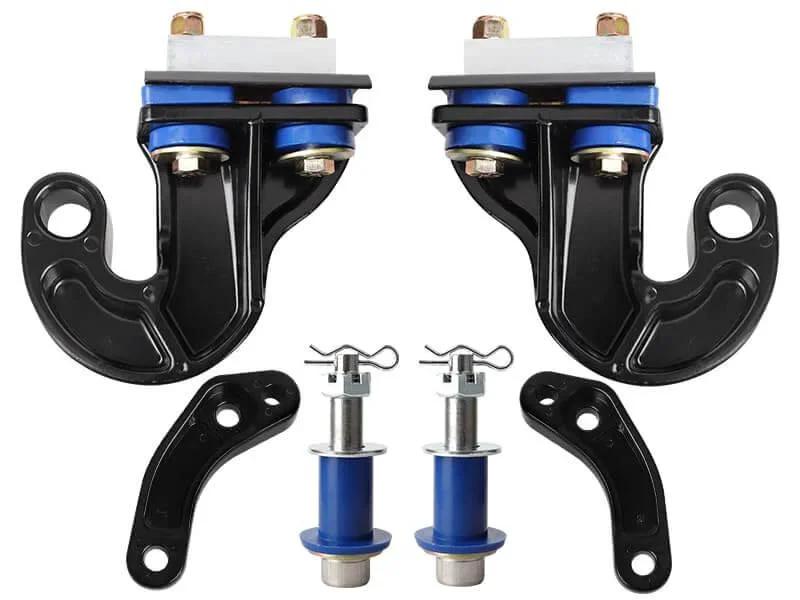 Lower Hood Pivot Kit With Hood Hinge Pivot Bolts And Bushing Bracket For Peterbilt 377 378 379 LH RH Replacement Set Includes 13-04708R 13-04708L 13-04154 13-04164 And 2 Pack For Easy Front Hood Alignment And Durable Fit