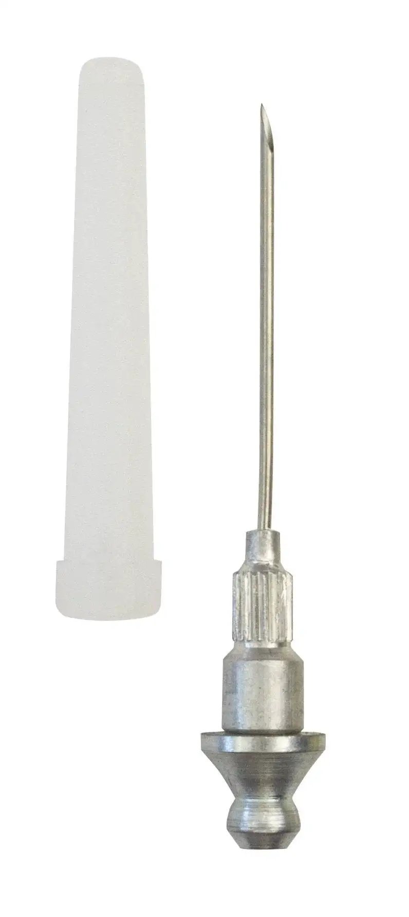 Grease Injector Needle For Sealed Bearings With 18 Gauge Steel And Protective Plastic Cover Snaps On To Jaw Type Coupler