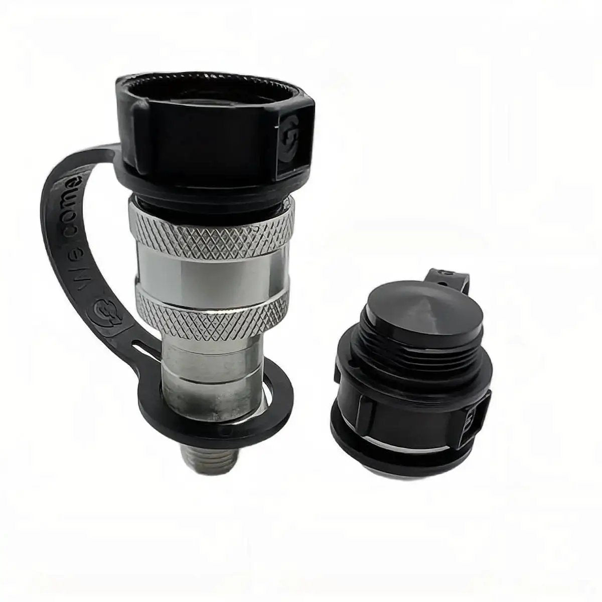 Heavy Duty One Quarter Inch NPT Hydraulic Quick Connect Set For Ten Thousand PSI High Pressure And High Flow With Two Couplers