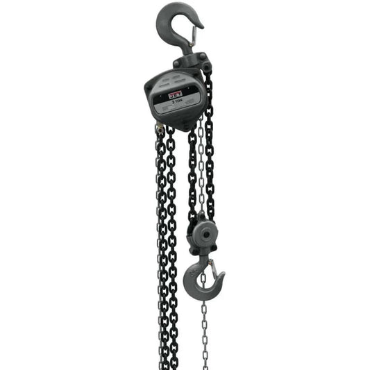 3 Ton Hand Chain Hoist With 15 Ft Lift, Industrial Grade Wire Rope Hoist, 360 Degree Rotating Alloy Hooks, Model S90-300-15