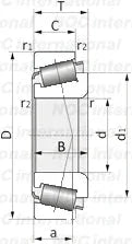 563468 Tapered Roller Bearing 3.5433" x 5.1158" x 1.5354"es
