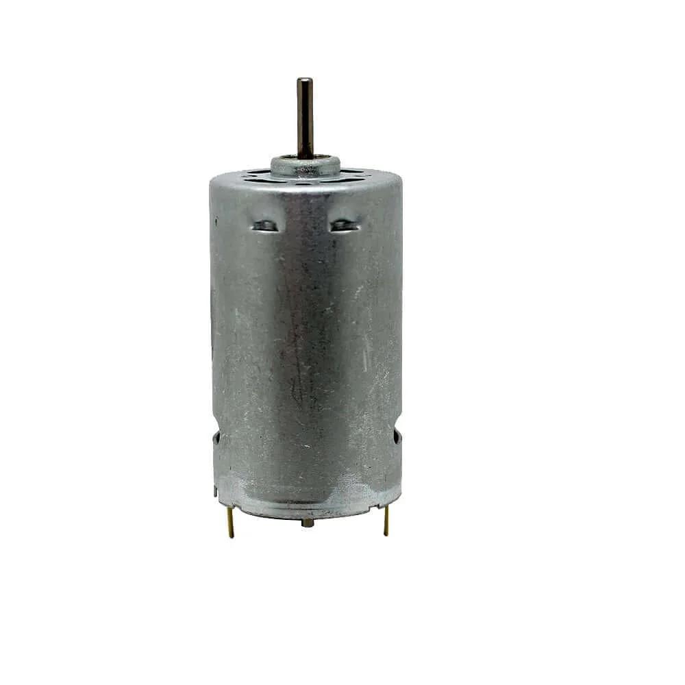 6-12V Mini DC Motor High Torque Gear for Traxxas R/C and Power Wheels PCB DIY Electric Drill, silver metallic housing