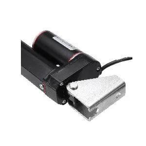 6 Inch Stroke 225 lbs DC 12 Volt Black Linear Actuator - mounting brackets