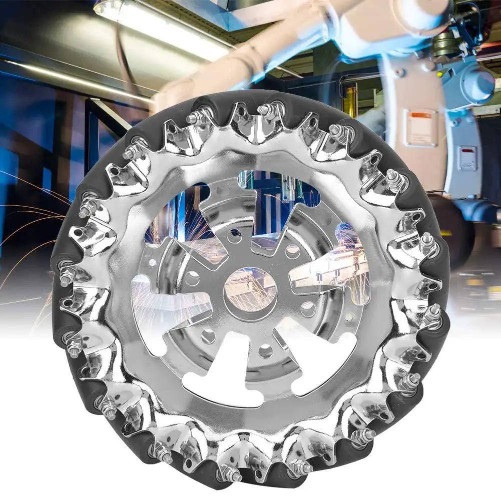 6 Inch Mecanum Wheel With Metal Hub And 16 TPU Rubber Rollers For Omnidirectional Robot Motion In Industrial Robots And DIY Car Kits