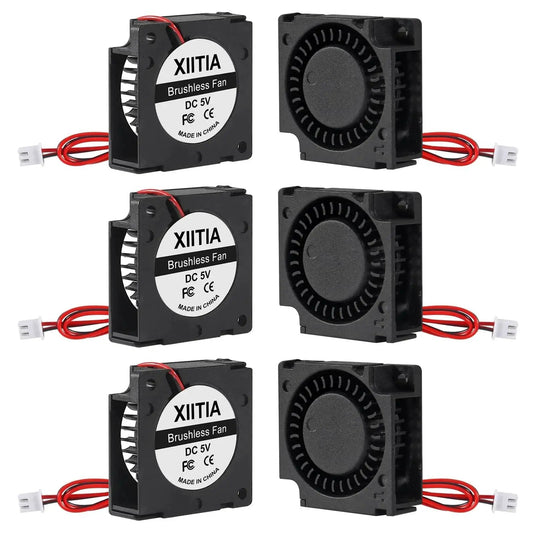 6 Pack 3010 30x30x10mm Brushless DC Cooling Fans With Sleeve Bearings for 3D Printer Parts and Electronics Enclosures