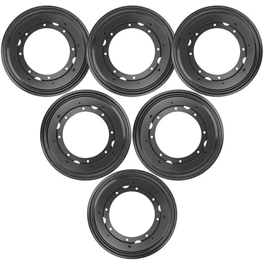 Six Pack 9 Inch Lazy Susan Bearings Heavy Duty Turntable Bearing Swivel Plate Five Sixteenths Inch Thick arranged in a circle