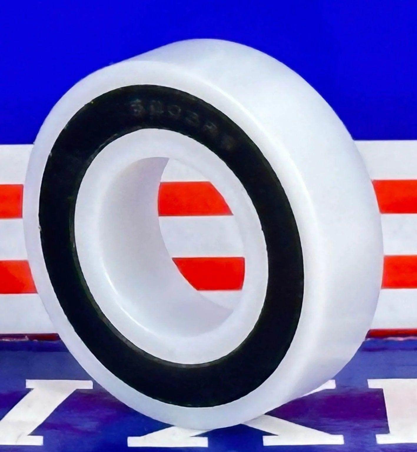 6001-2RS Plastic Bearing - POM - SS316 Stainless Steel Balls - Food Grade - 12x28x8mm