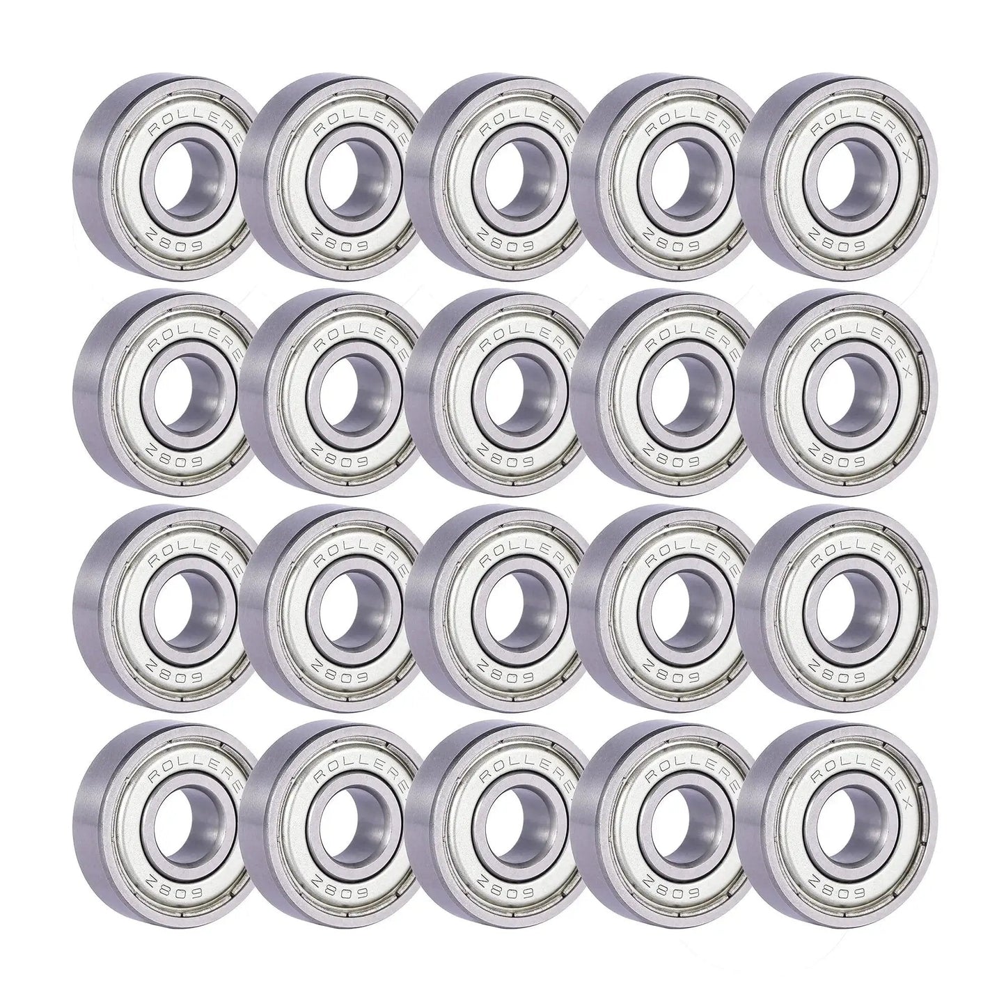 608ZZ Pre Lubricated Roller Skate Wheel Bearings For Inline Skates Roller Blades Scooters RipStiks And Skateboards Chrome Steel ABEC 5 And ABEC 1 Bearings 20 Pack