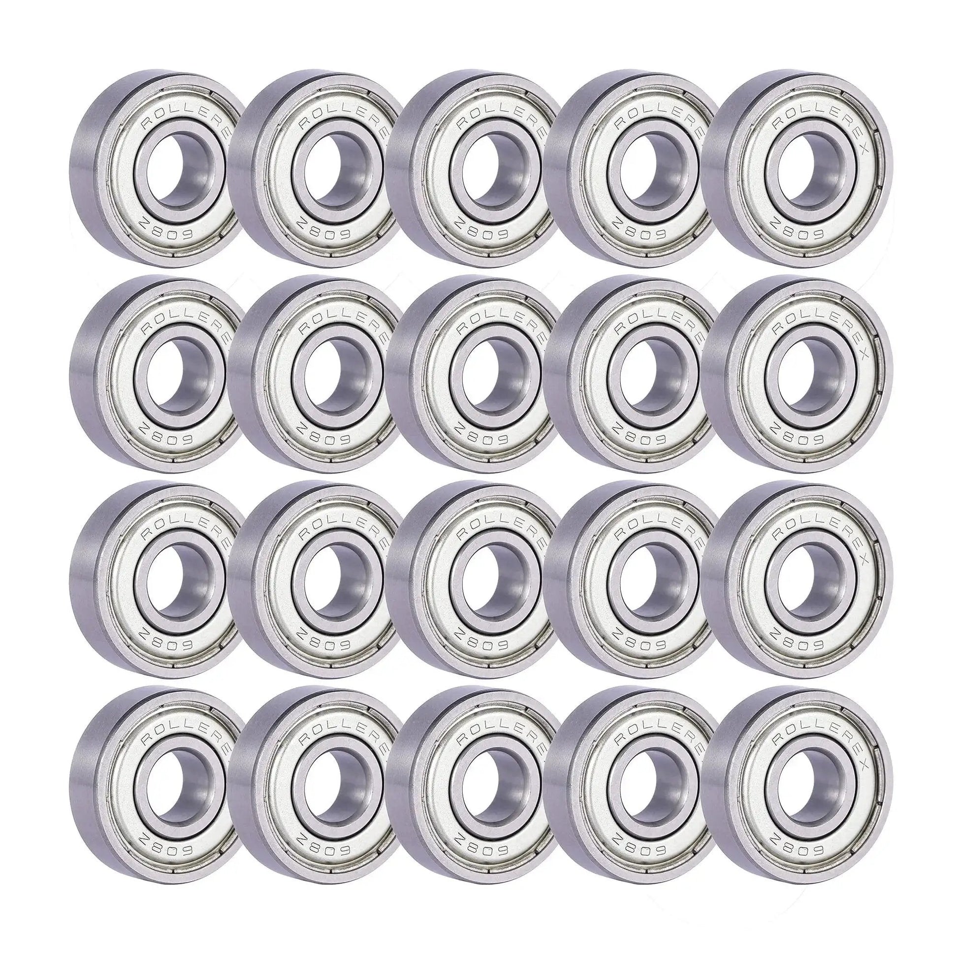 608ZZ Pre Lubricated Roller Skate Wheel Bearings For Inline Skates Roller Blades Scooters RipStiks And Skateboards Chrome Steel ABEC 5 And ABEC 1 Bearings 20 Pack