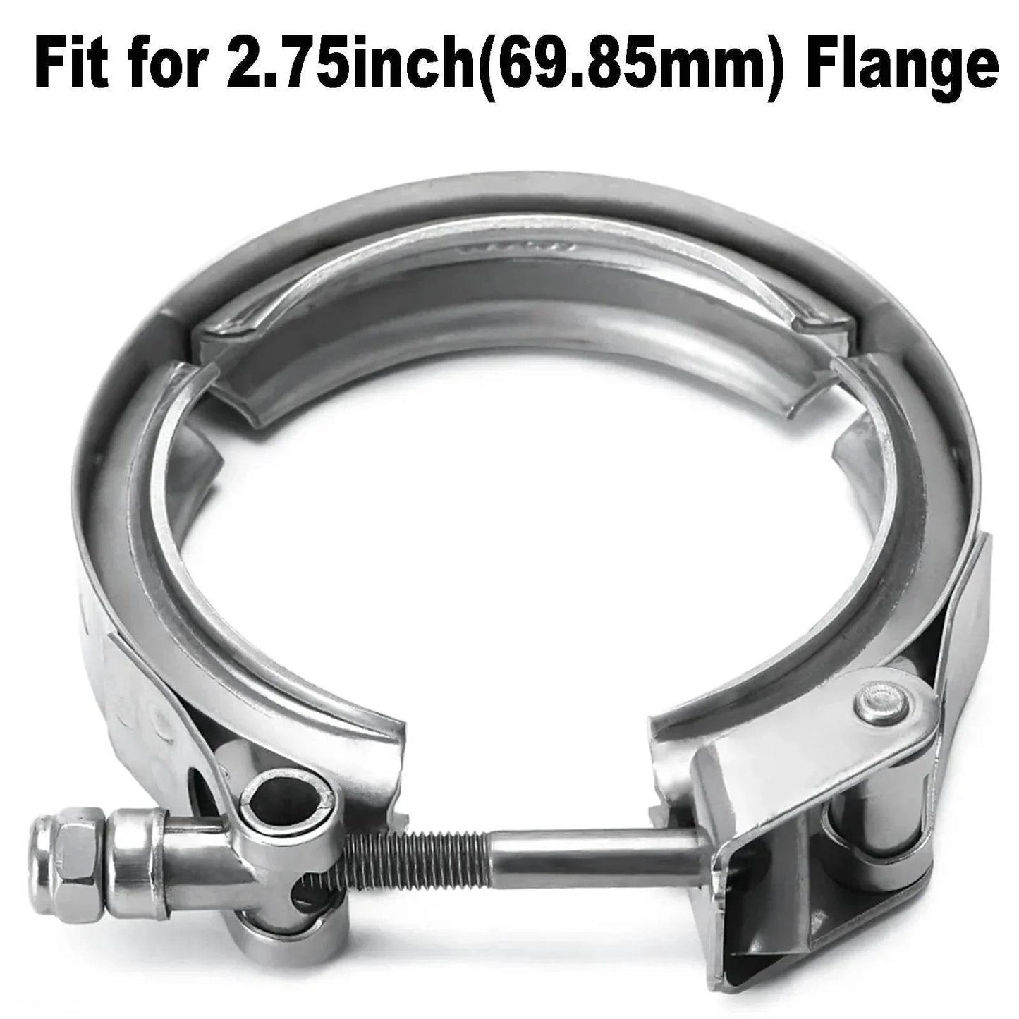 2.75 Inch Quick Release V Band Clamp Stainless Steel 304 For Exhaust Pipe Flanges And Intercooler Piping Easy Open Close
