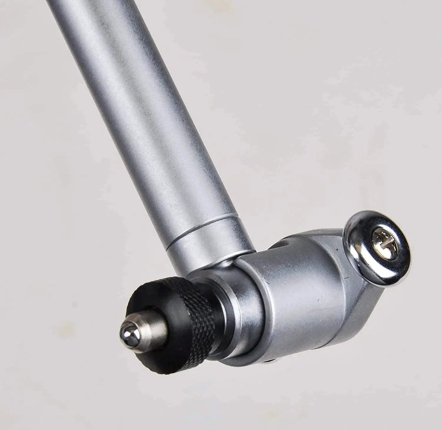 Close-up of Premium Dial Bore Gage With Six Inch Measuring Range For Pro Grade Accurate Hole Diameter Checks And Geometry Verification, Dial Indicator Of 0.0005 Inch, Two Point Contact, Carbide Tip, 9.5 Inch Depth, Fowler 52 646 300 0 showing carbide tip and arm attachment