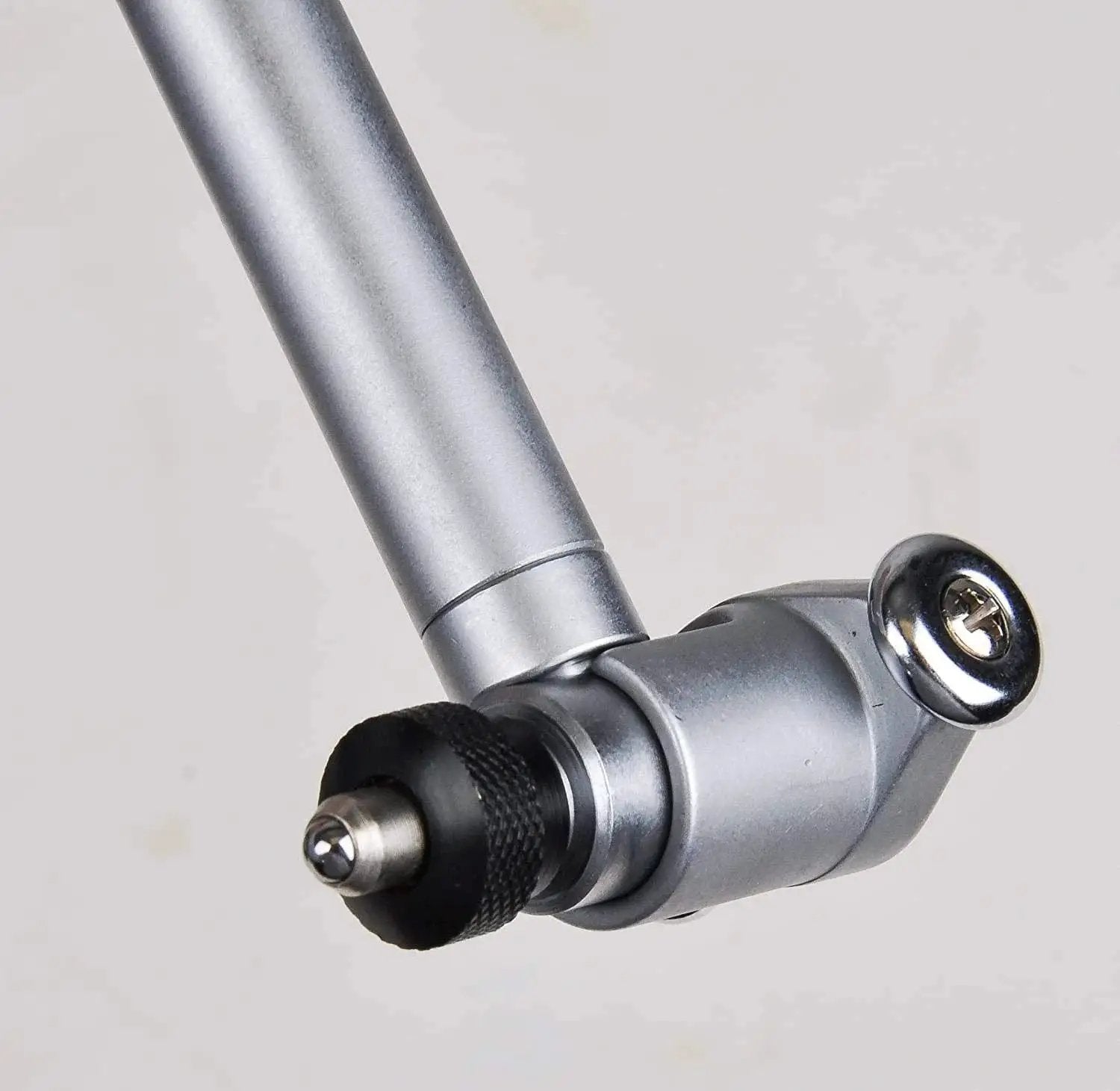 Close-up of Premium Dial Bore Gage With Six Inch Measuring Range For Pro Grade Accurate Hole Diameter Checks And Geometry Verification, Dial Indicator Of 0.0005 Inch, Two Point Contact, Carbide Tip, 9.5 Inch Depth, Fowler 52 646 300 0 showing carbide tip and arm attachment