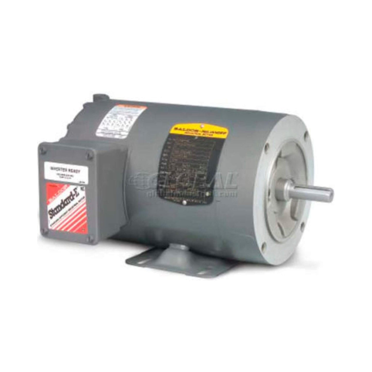 5 HP Three Phase General Purpose Motor Totally Enclosed C Face Foot Mounted 1740 RPM 56C Frame 230 To 460 Volt 60 Hz Ideal For Pumps Fans Compressors Belts Industrial Use