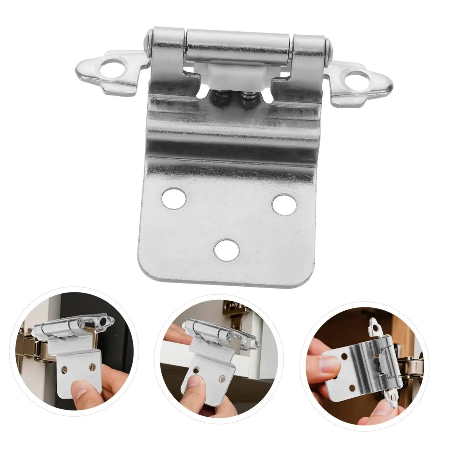 Self Closing Inset Cabinet Hinges Flush Mount Design For Kitchen Bathrooms And Bedroom Cabinets Quiet Close Waterproof Durable Metal Hardware With High Load Bearing Easy Installation And Long Lasting Performance For Cabinet Doors