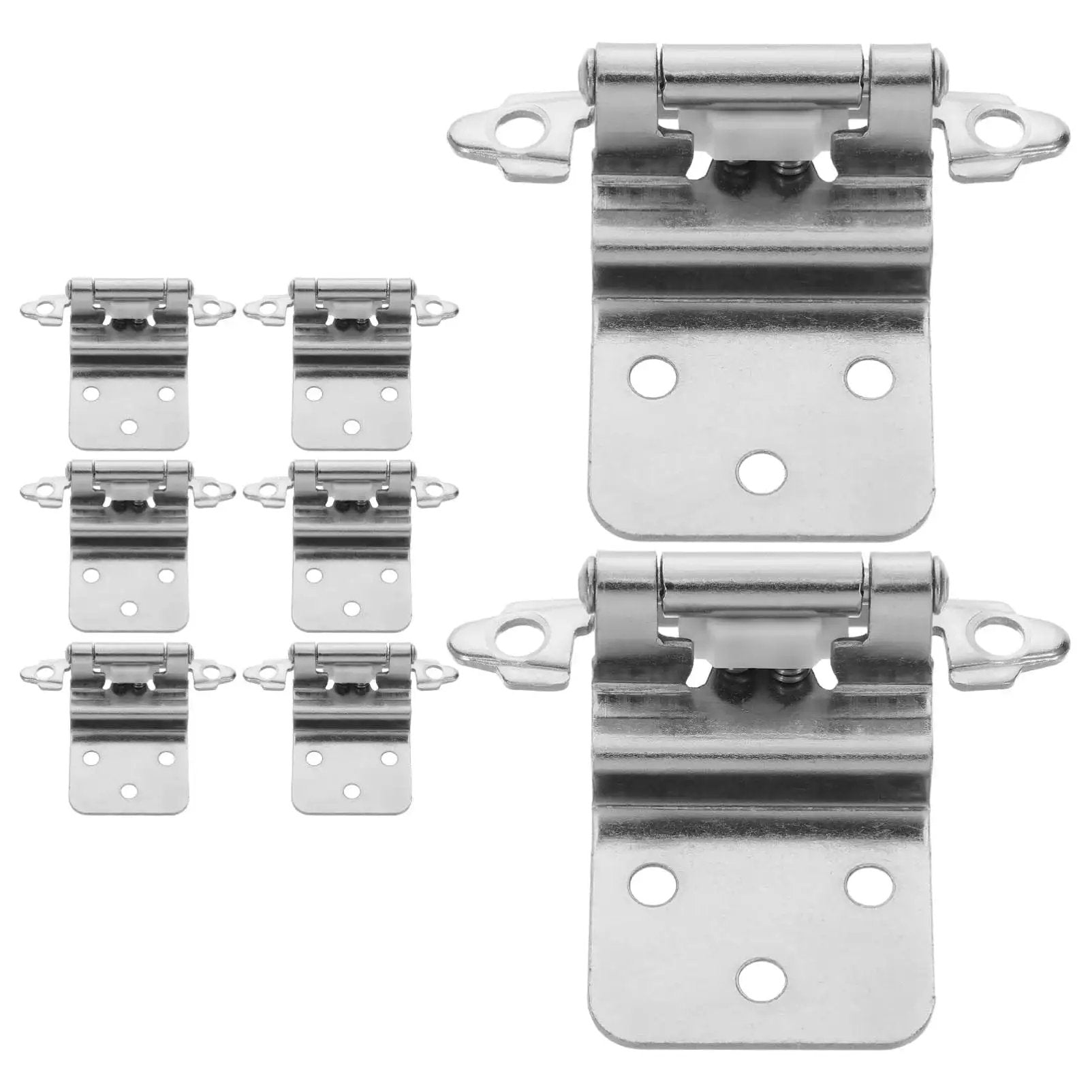 Heavy Duty Self Closing Inset Cabinet Hinges Kit 8 Pieces For Kitchen And Bathroom Waterproof Wear Resistant High Load Bearing