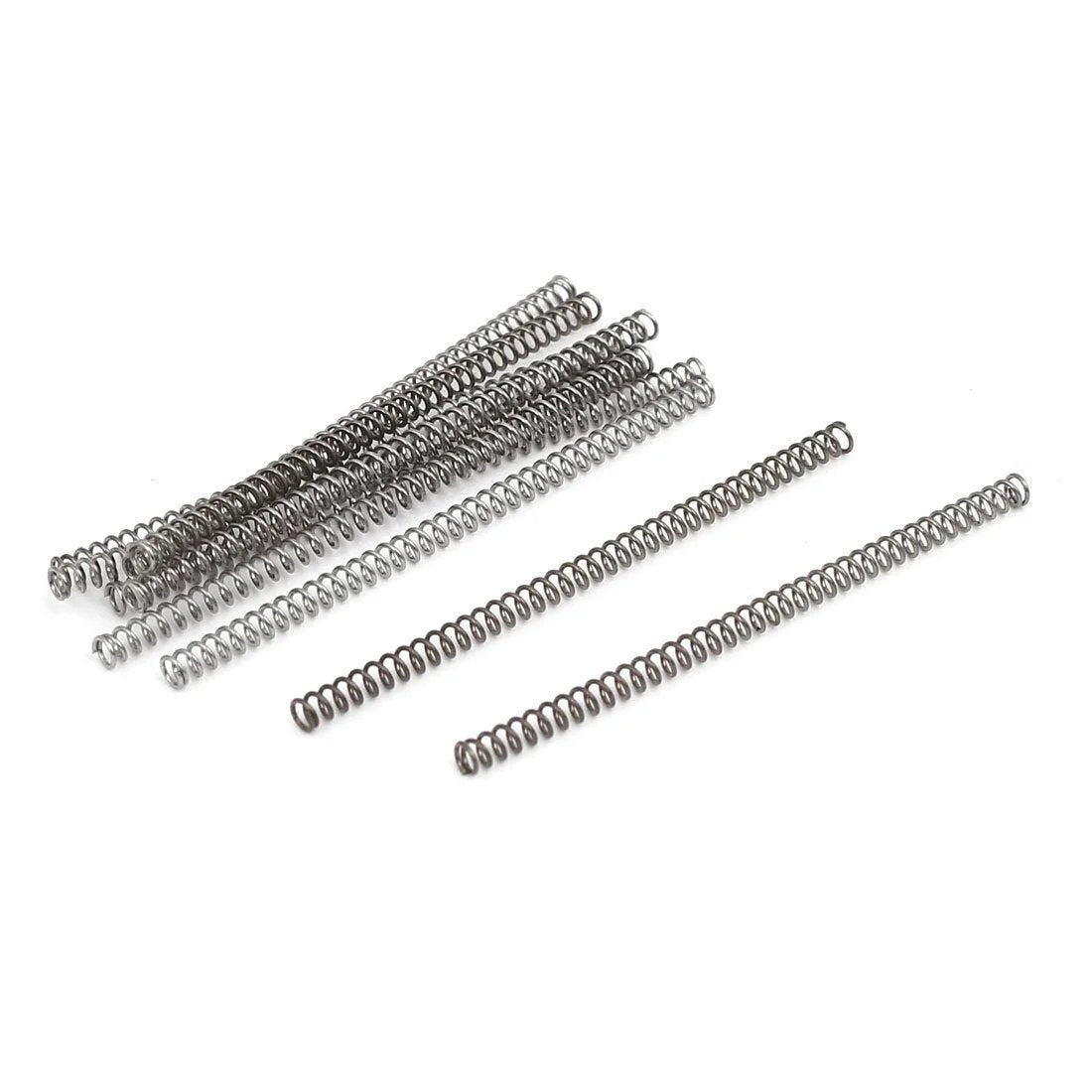 Compression Spring 304 Stainless Steel, Great For Electronics And Mechanical, 2mm OD, 0.3mm Wire Diameter, 40mm Free Length, Silver Tone, Heat And Corrosion Resistant, Pack Of 10 Pcs From