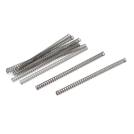 Compression Spring 304 Stainless Steel, Great For Electronics And Mechanical, 2mm OD, 0.3mm Wire Diameter, 40mm Free Length, Silver Tone, Heat And Corrosion Resistant, Pack Of 10 Pcs From