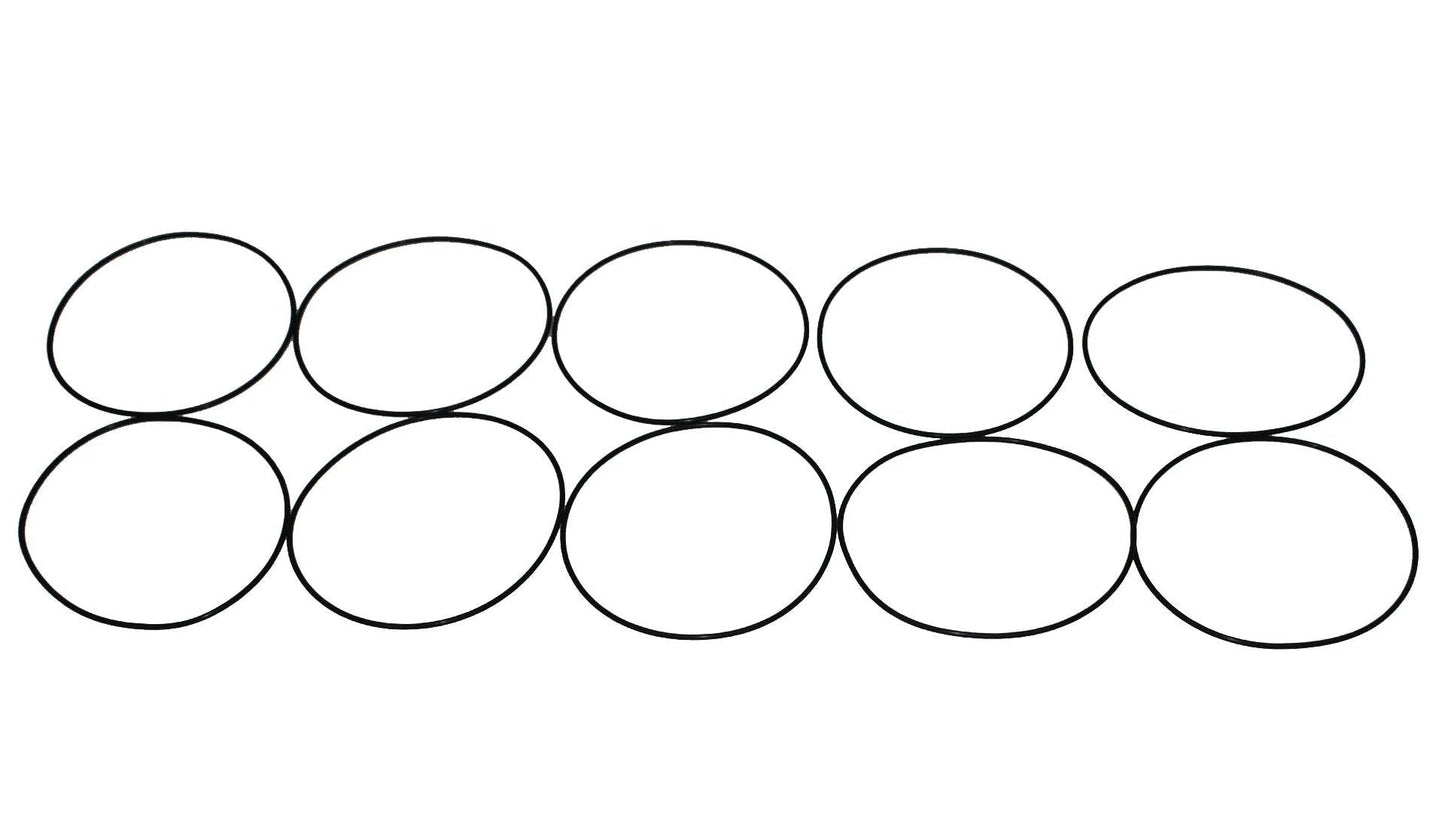 O Ring Buna Nitrile Rubber 70 Durometer 3 Inch Inner Diameter 3 1/8 Inch Outer Diameter Pack Of 10 ORBN041x10