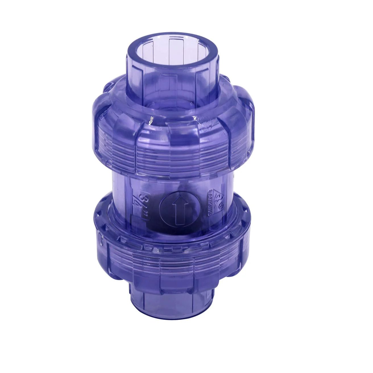 3/4 Inch UPVC True Union Swing Check Valve No Spring for Backflow Prevention, Full Port Slip Swing Valve with SCH80 Body, Easily Disassemblable for Cleaning, Ideal for Pool, Plumbing, and Irrigation