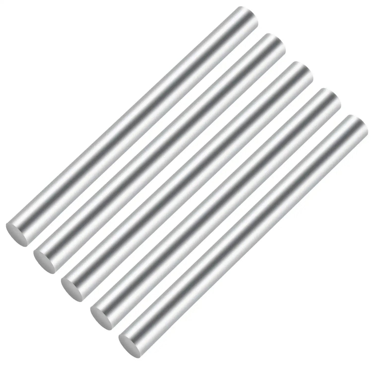 Five one eighth inch stainless steel rods for DIY projects and metalworking hobbies, 304 stainless steel, rust resistant and strong.