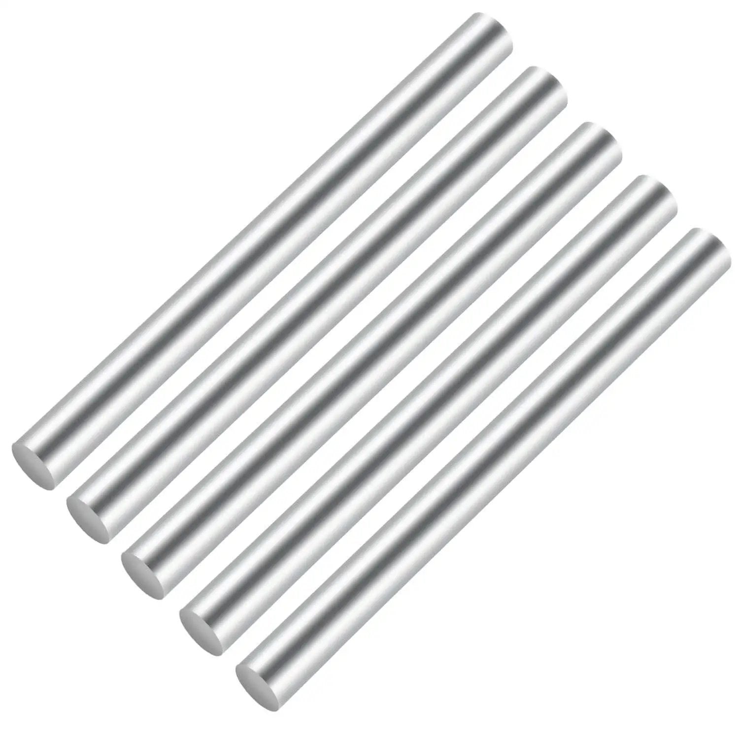 Five one eighth inch stainless steel rods for DIY projects and metalworking hobbies, 304 stainless steel, rust resistant and strong.