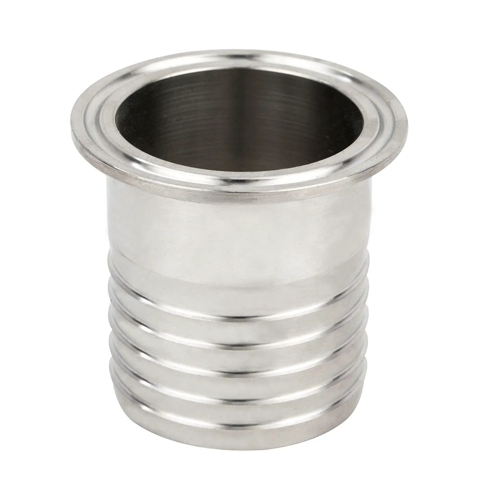 2 Inch Tri Clamp To 2 Inch Hose ID Barbed Adapter SUS304 Sanitary Hose Fitting For Rubber Hoses 1.97 Inch Length Barbed Connection