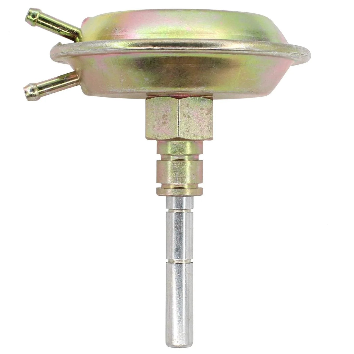 Side view of a Front 4WD Vacuum Actuator for Dodge Ram 1500 1994 Through 2001 Ram 2500 1994 Through 2002 and Jeep models.