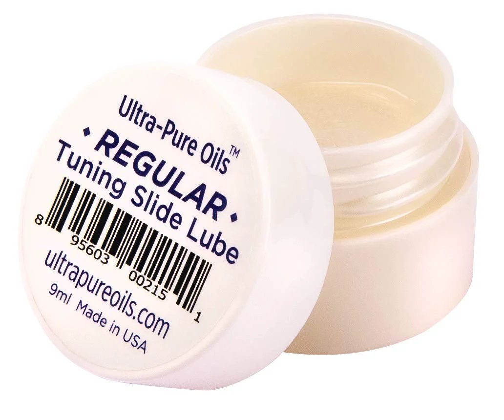 Regular Tuning Slide Lube For Brass Instruments Odorless And Long Lasting 9ml UPO REG Bottle with open lid