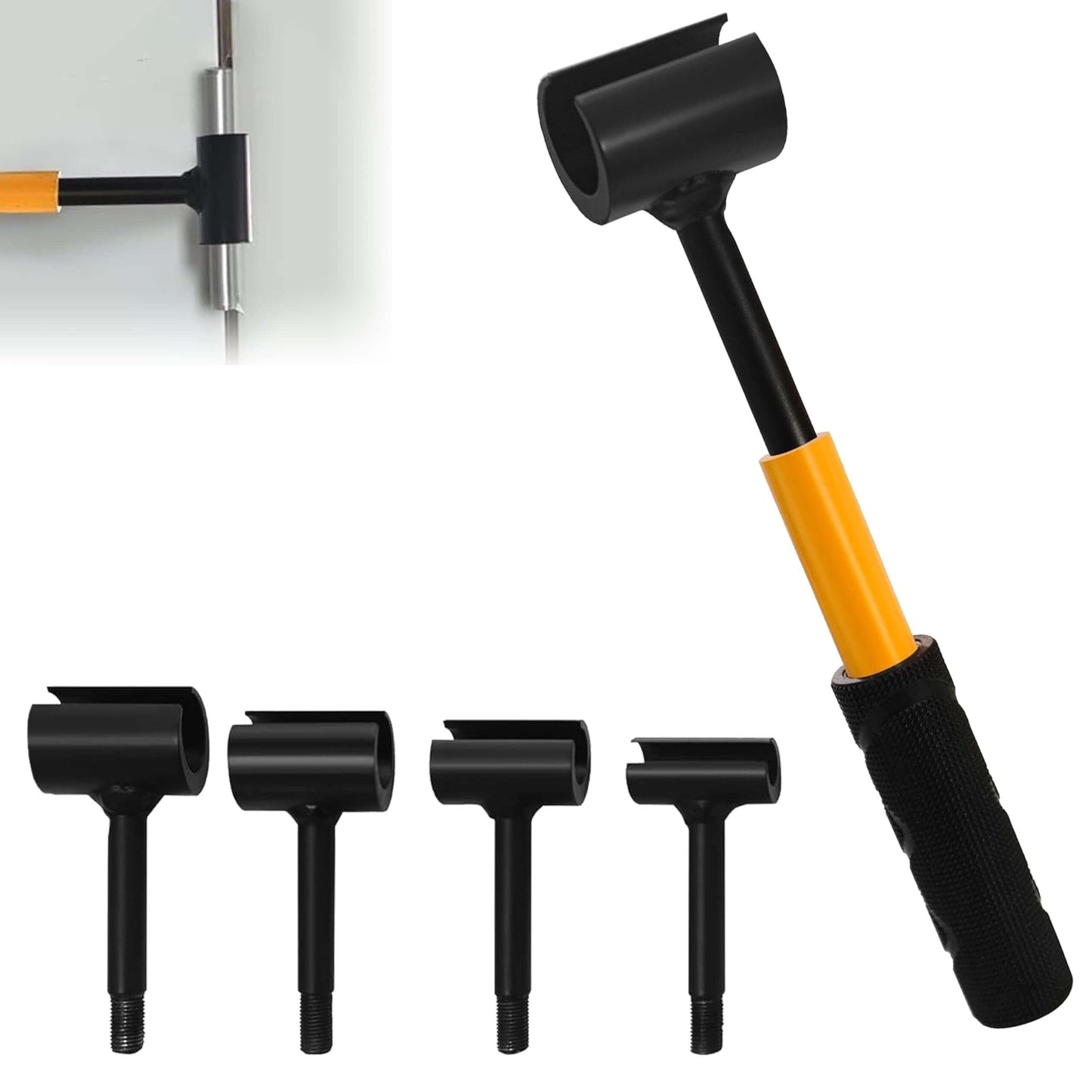 4 In 1 Door Hinge Adjustment Tool For Cabinet Doors FurUlixty 0.55 To 0.98 Inch Anti Slip C Wrench Spanner With Threaded Handle Gap Fix Repair Kit For Professional And Home Use Including Replacement Wrenches And Carry Case