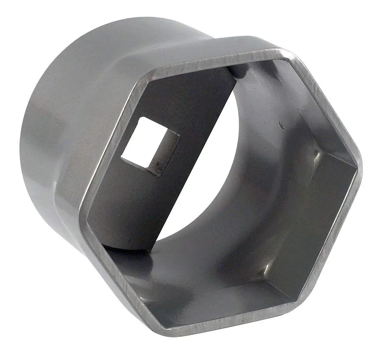 3-3/4 Inch 6 Point Wheel Bearing Locknut Socket for 3/4 Inch Square Drive Manual Tools Only, heavy duty steel, front view