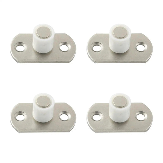 4 Pieces Lower Guide Pulleys 12Mm Nylon for Sliding Doors Positioner Swing Stop Limiter Lifting Wheel Accessories