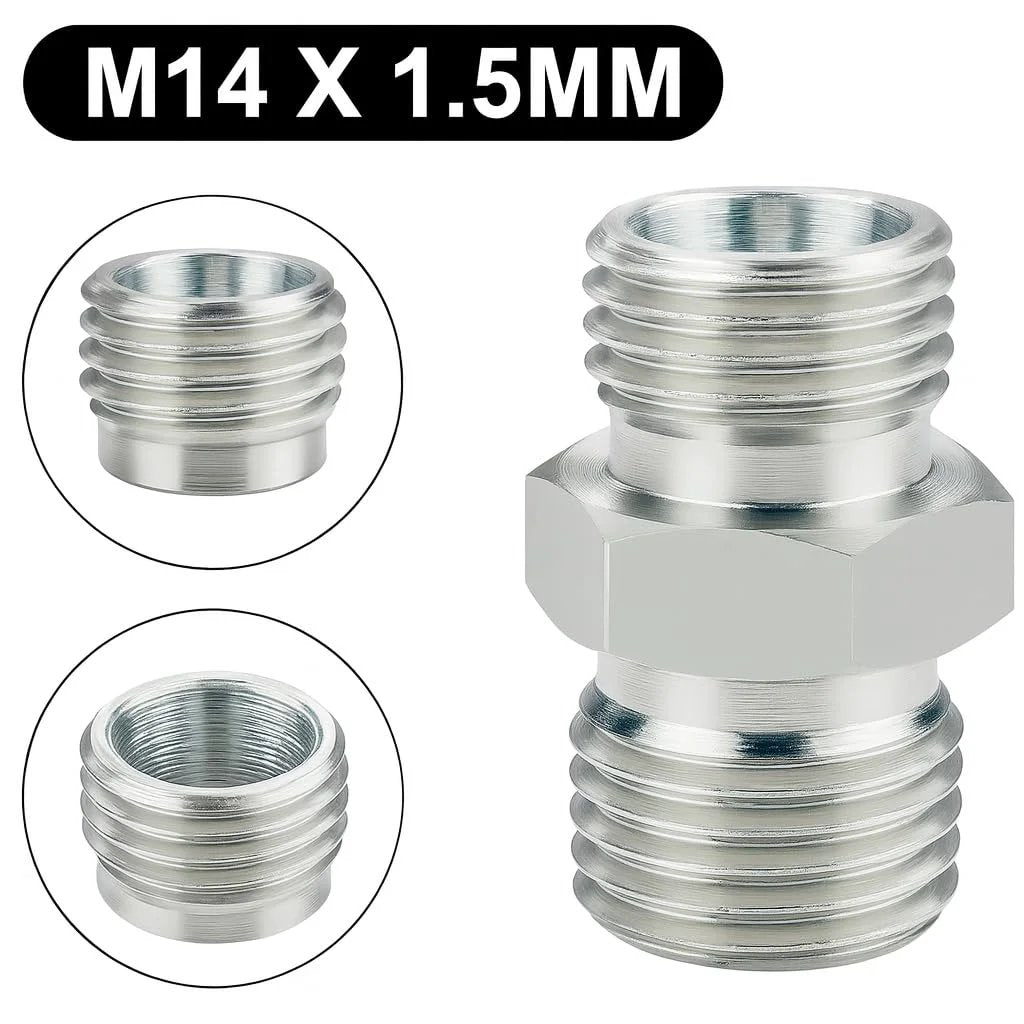 M14 To M14 Hose Fittings Adapters For Mini Excavator Hydraulic Thumb Clip Attachments Durable Carbon Steel 1.5mm
