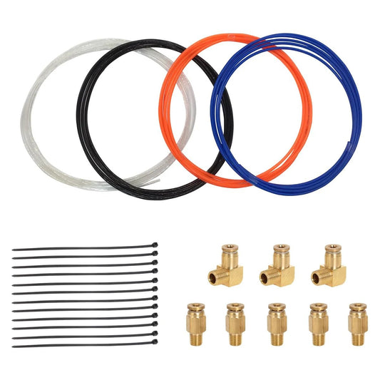 Shift Knob Air Line Kit For Eaton Fuller Transmissions 13 15 18 12 Foot High Pressure Resistant Air Tubes With Push In Fittings