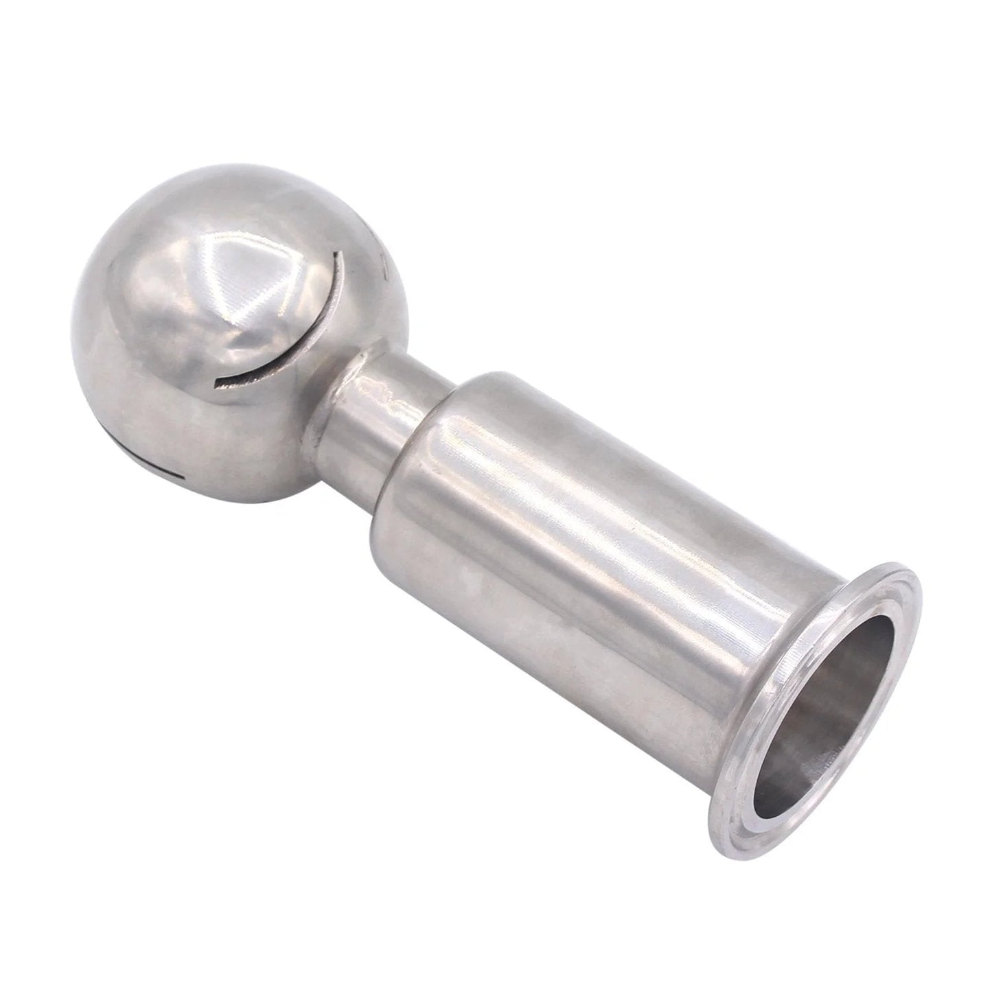 Rotary Spray Ball CIP Tank Cleaner with Clamp Type 360 Degree Spray Pattern and 1.5 Inch Tri Clamp Connection Stainless Steel 304
