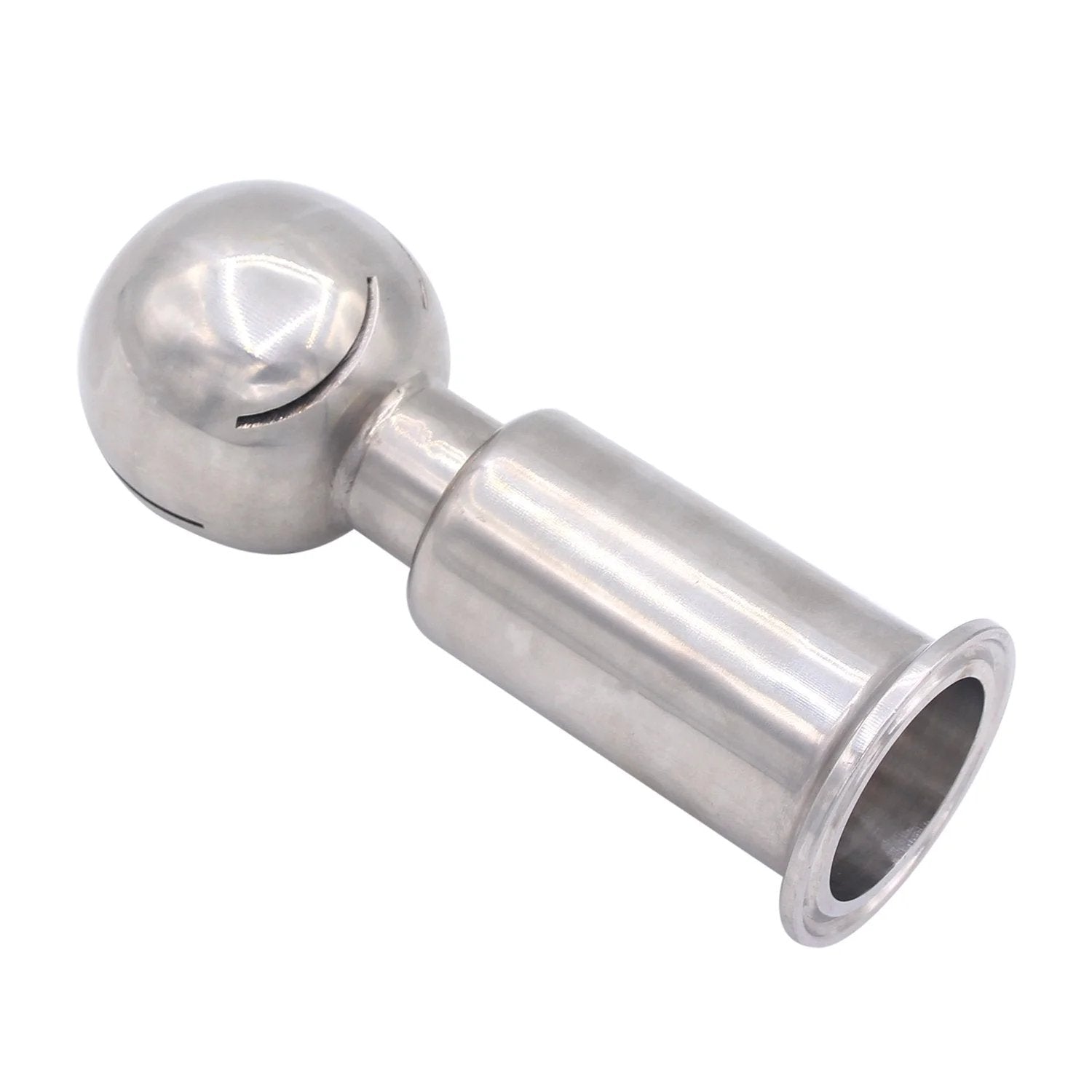 Rotary Spray Ball CIP Tank Cleaner with Clamp Type 360 Degree Spray Pattern and 1.5 Inch Tri Clamp Connection Stainless Steel 304