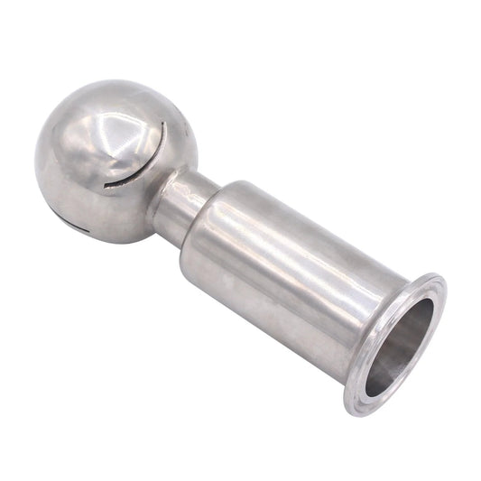 Rotary Spray Ball CIP Tank Cleaner with Clamp Type 360 Degree Spray Pattern and 1.5 Inch Tri Clamp Connection Stainless Steel 304