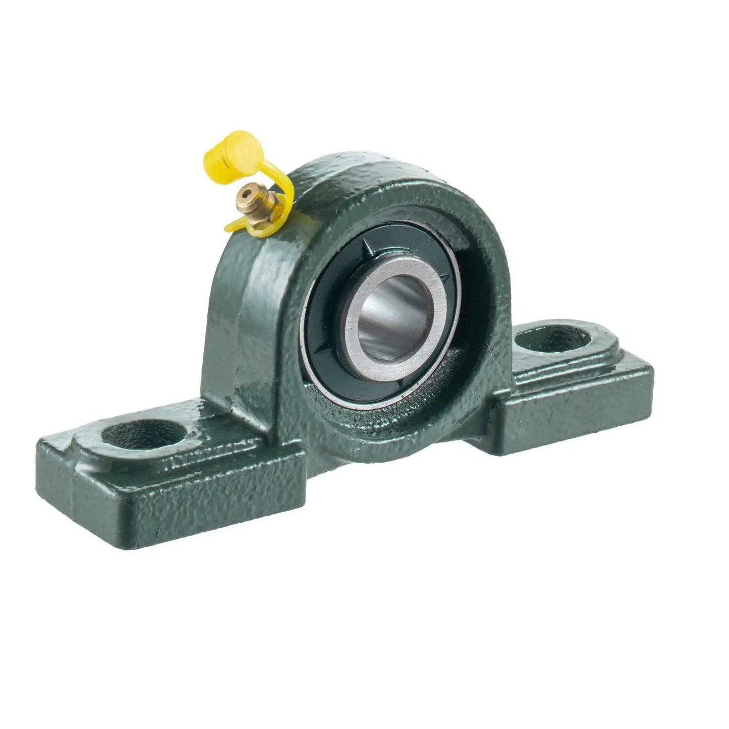 Two Pack UCP202 10 Pillow Block Bearing With Five Eighths Inch Bore And Set Screw Lock Heavy Duty Cast Iron Housing Chrome Steel Bearing