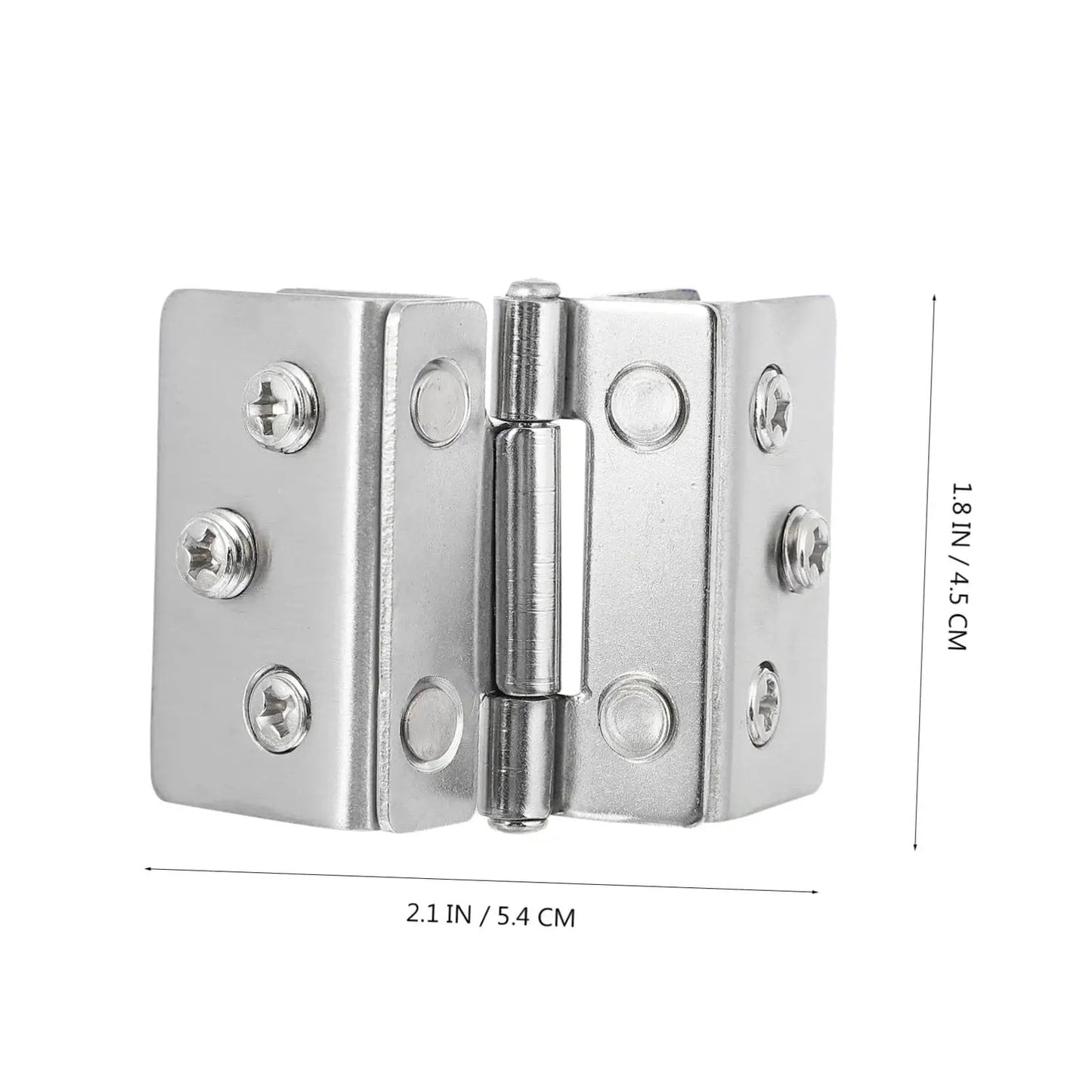 Double Side Glass Door Hinges Set In Stainless Steel For Wine Cabinets Beefy Heavy Duty High Load Bearing Capacity Precision Crafted