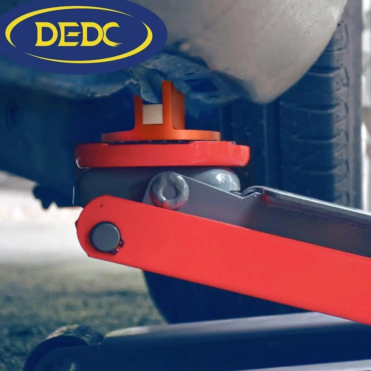 Aluminum Grooved Magnetic Jack Pad Pinch Weld Frame Rail Adapter For Cars installed on vehicle's pinch weld