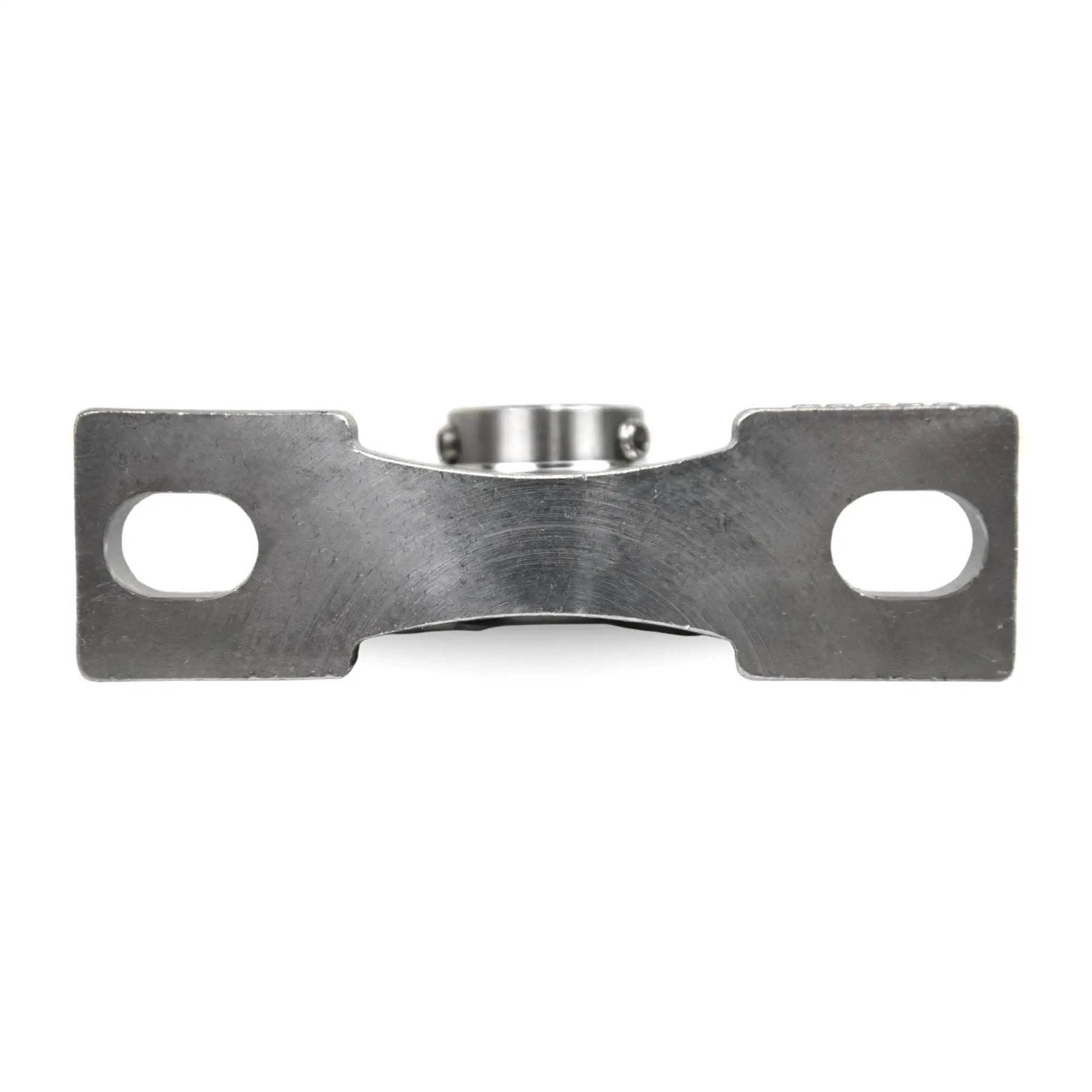 Front view of 1-Inch Bore Twin-Pack Pillow-Block Bearing, Two-Bolt Flange-Mounted Stainless Steel Housing Self-Aligning Assembly