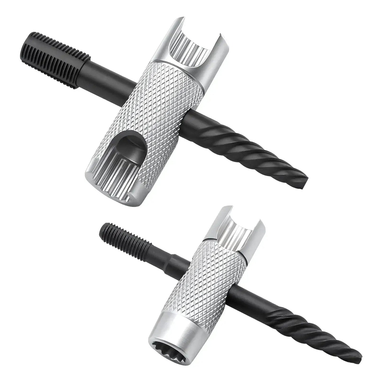 Grease Fitting Tool Set 2 Pack 4 In 1 Zerk Fitting Tool with alloy steel, SAE quarter twenty eight threads