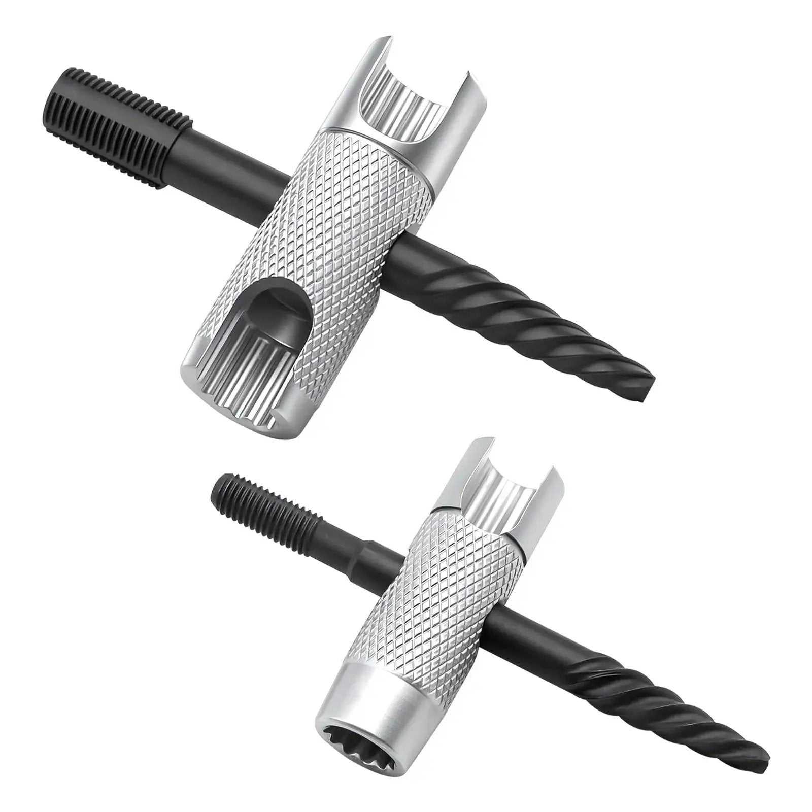 Grease Fitting Tool Set 2 Pack 4 In 1 Zerk Fitting Tool with alloy steel, SAE quarter twenty eight threads