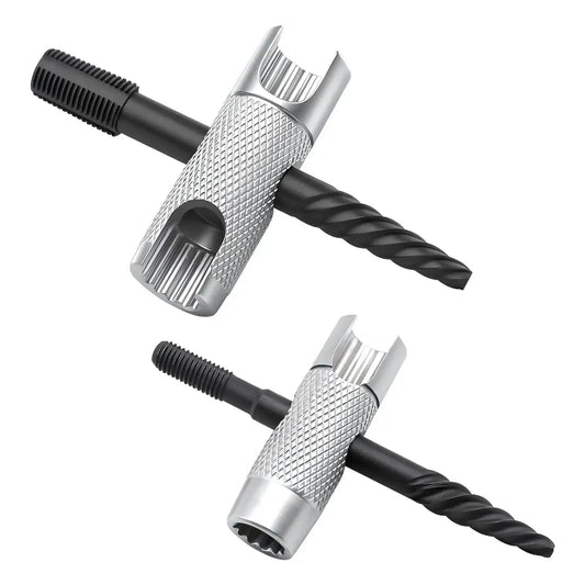 Grease Fitting Tool Set 2 Pack 4 In 1 Zerk Fitting Tool with alloy steel, SAE quarter twenty eight threads