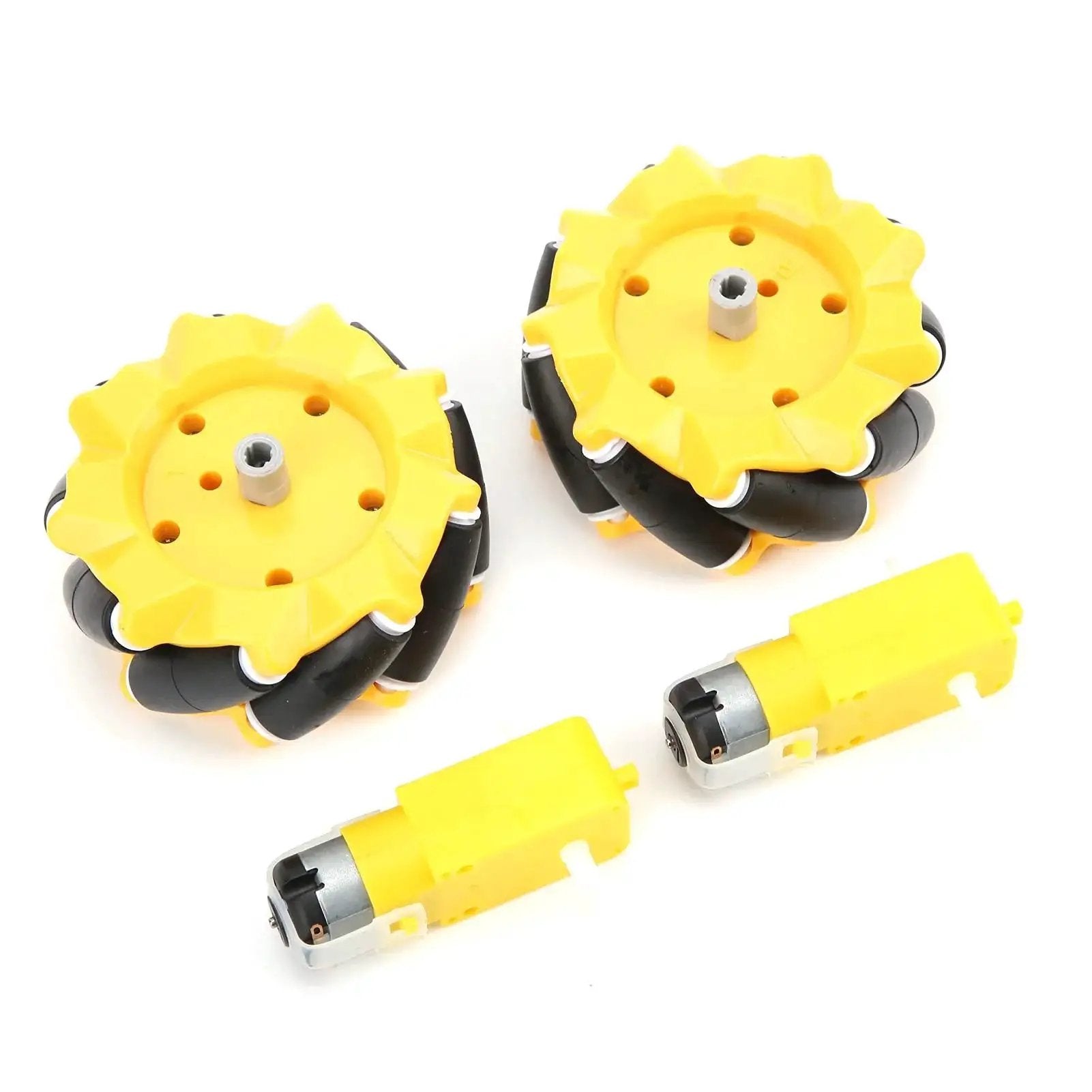 Mecanum Wheel for Geared Motor Robot Car Projects with Rubber Coated Surface 80 mm Diameter Omnidirectional Wheel Kit