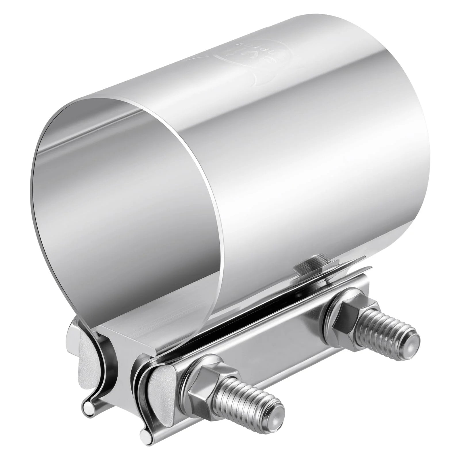 Two Point Five Inch Exhaust Clamp For Pipes Mufflers And Catalytic Converters Stainless Steel 304 Heavy Duty Butt Joint Band Clamp